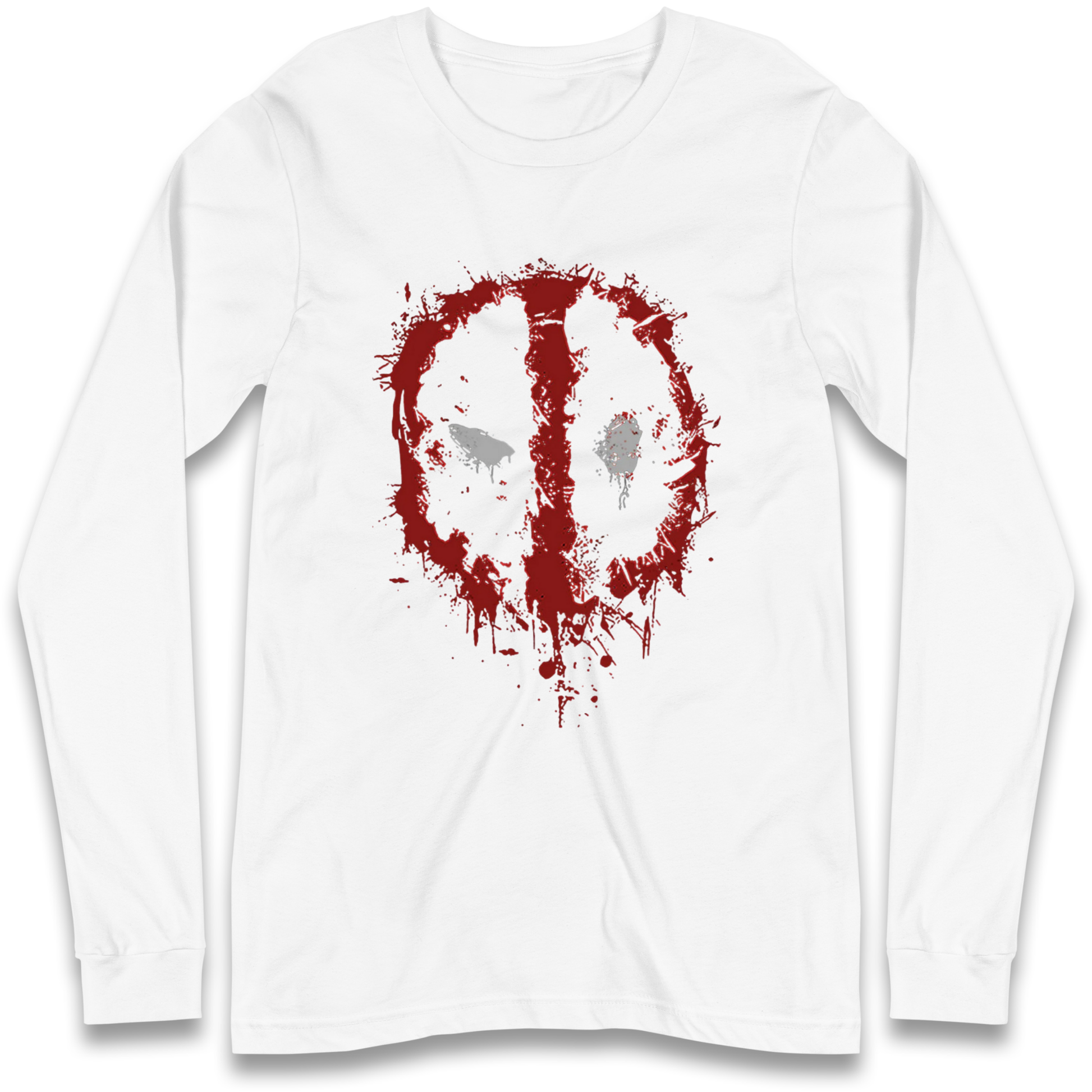Marvel Deadpool Splatter Icon Longsleeve T Shirt