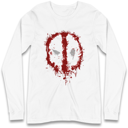 Marvel Deadpool Splatter Icon Longsleeve T Shirt