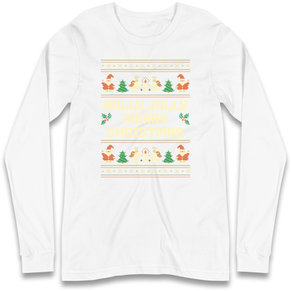 Holly Jolly Merry Christmas Longsleeve T Shirt