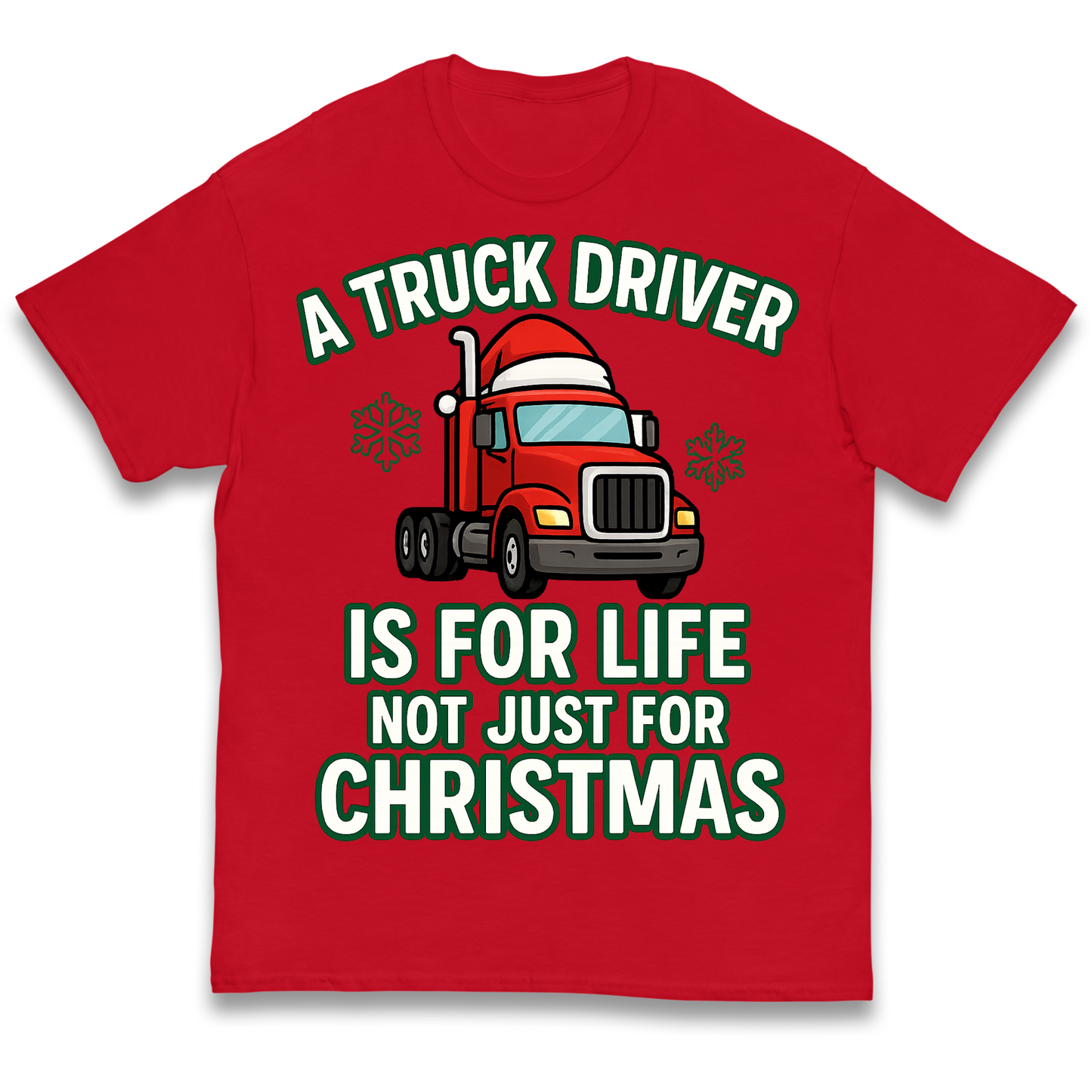 Truck Driver Christmas Kids T Shirt