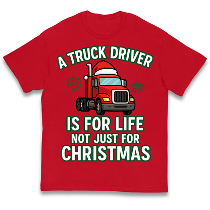 Truck Driver Christmas Kids T Shirt