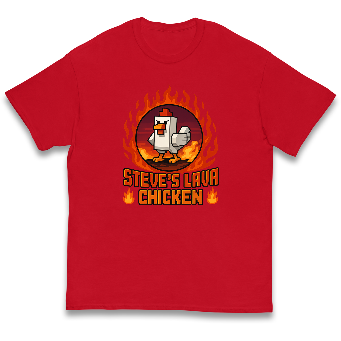 Steve Lava Chicken Kids T Shirt