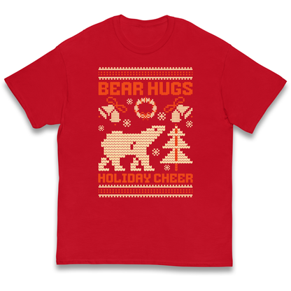Bear Hugs Holiday Cheer kids t shirt