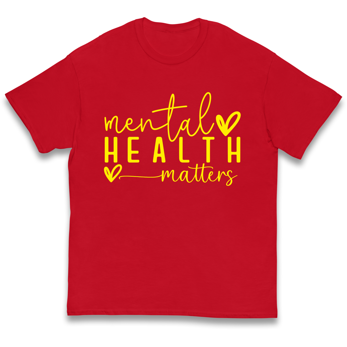 Yellow Mental Health kids t shirt
