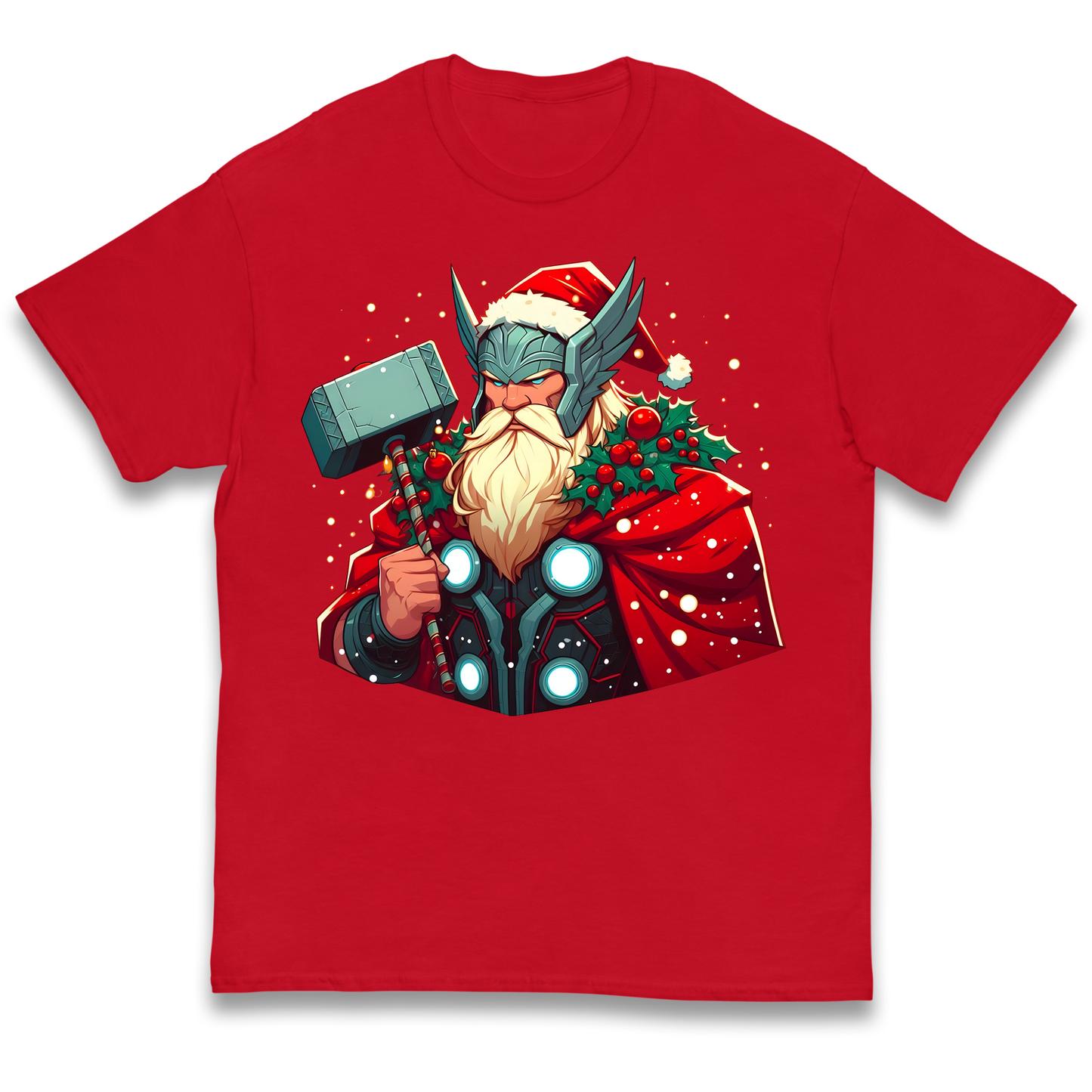 Viking Thor Santa kids t shirt