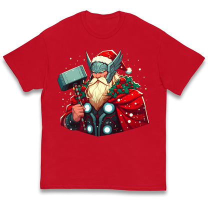 Viking Thor Santa kids t shirt
