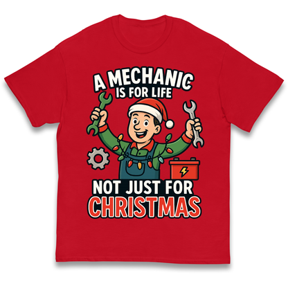 Mechanic Christmas Kids T Shirt