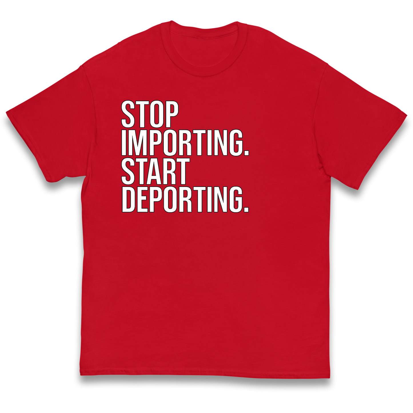 STOP IMPORTING START DEPORTING kids t shirt