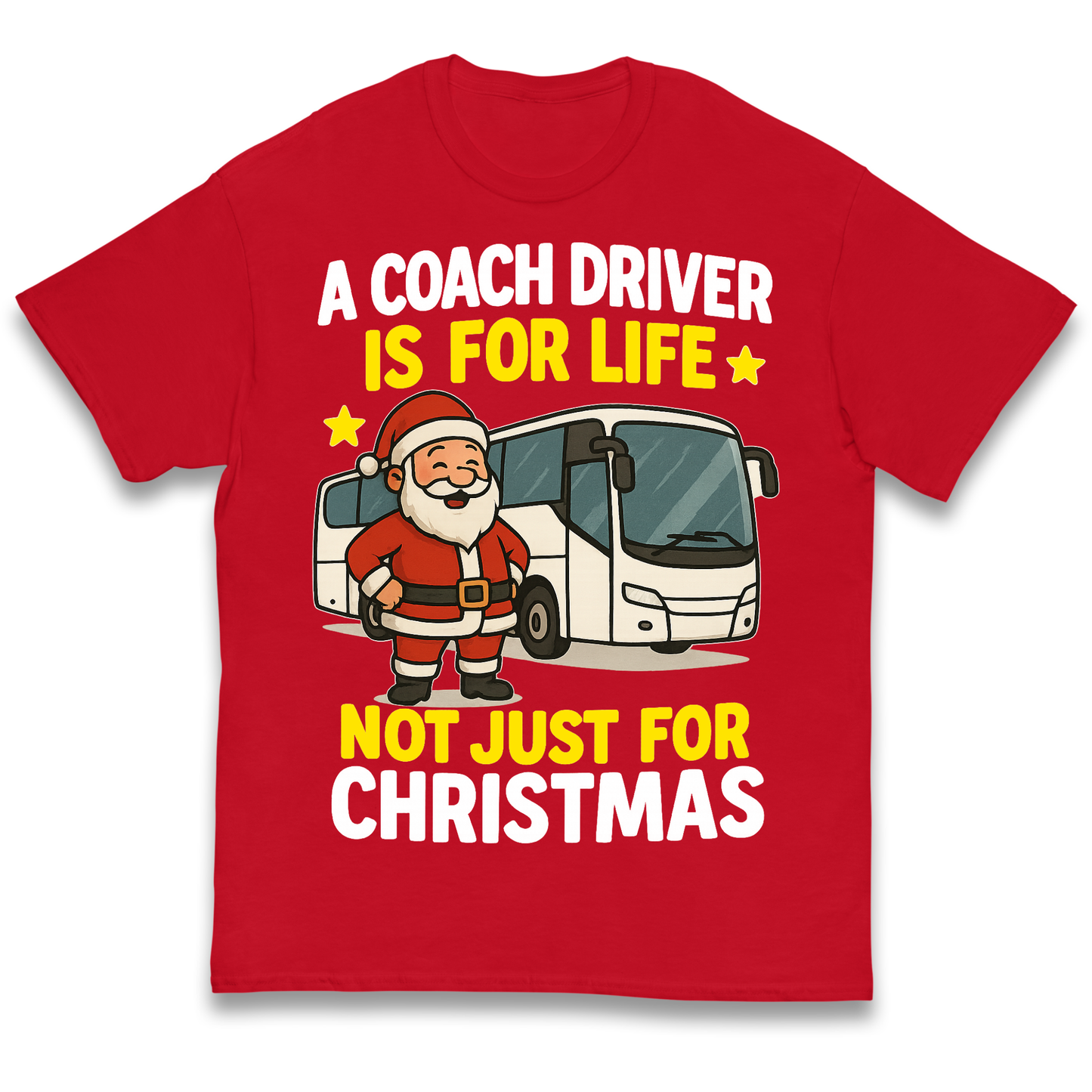 Coach Driver Christmas Kids T Shirt