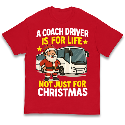 Coach Driver Christmas Kids T Shirt