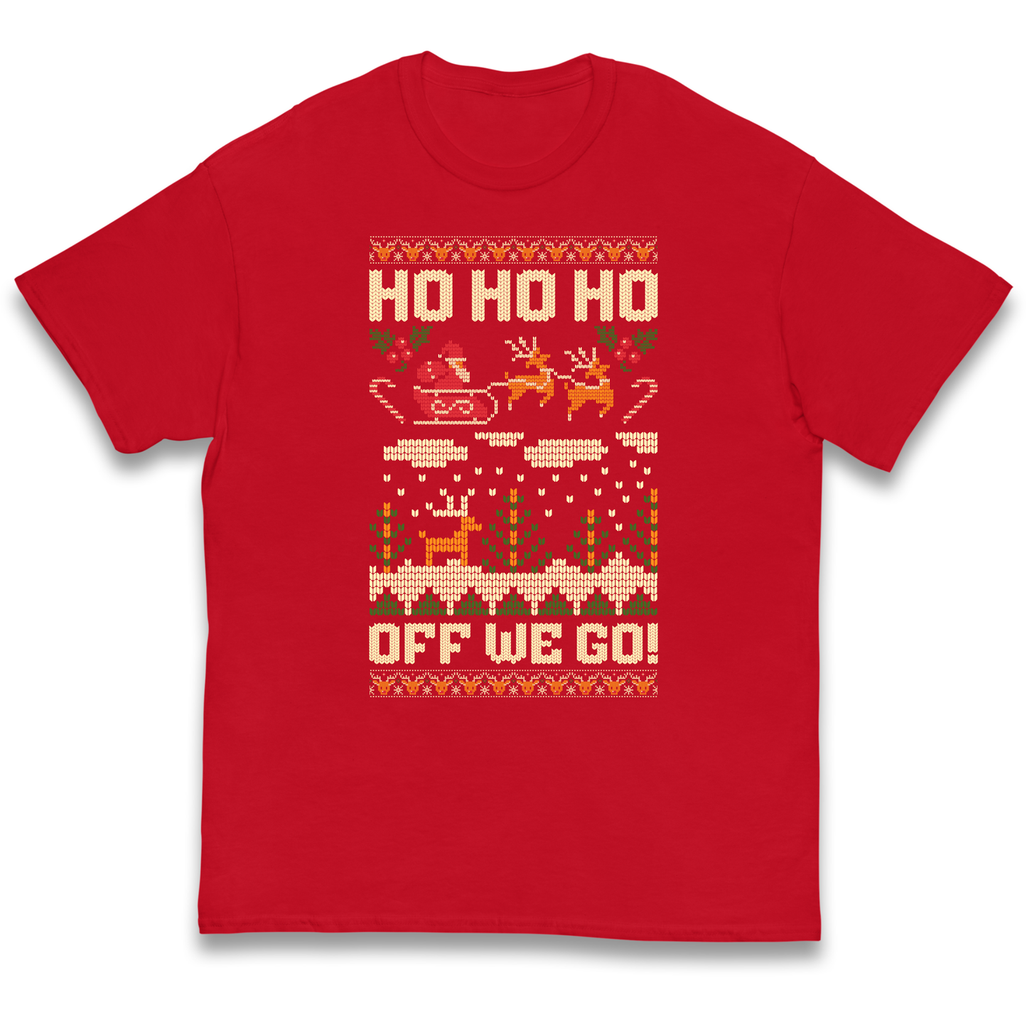 Have Yourself a HO HO HO Off we Go Christmas kids t shirt