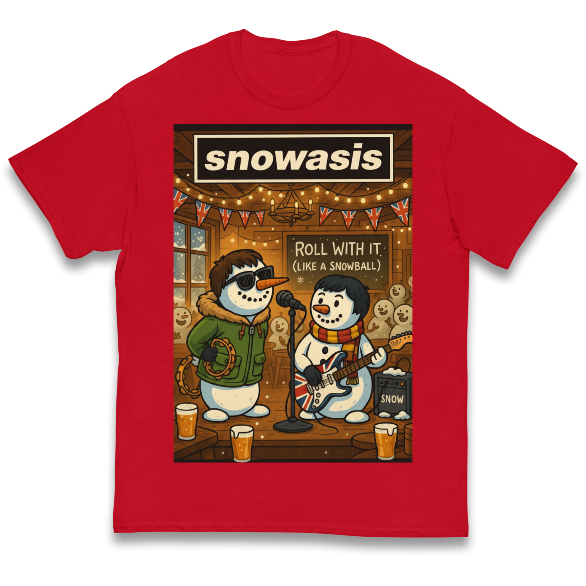 Snowasis Roll Christmas Kids T Shirt