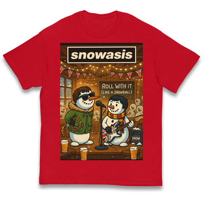 Snowasis Roll Christmas Kids T Shirt