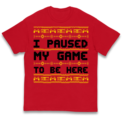 Paused My Game Kids T Shirt