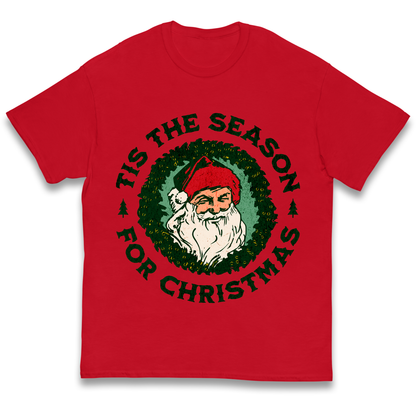 Tis The Season Santa Claus Christmas kids t shirt