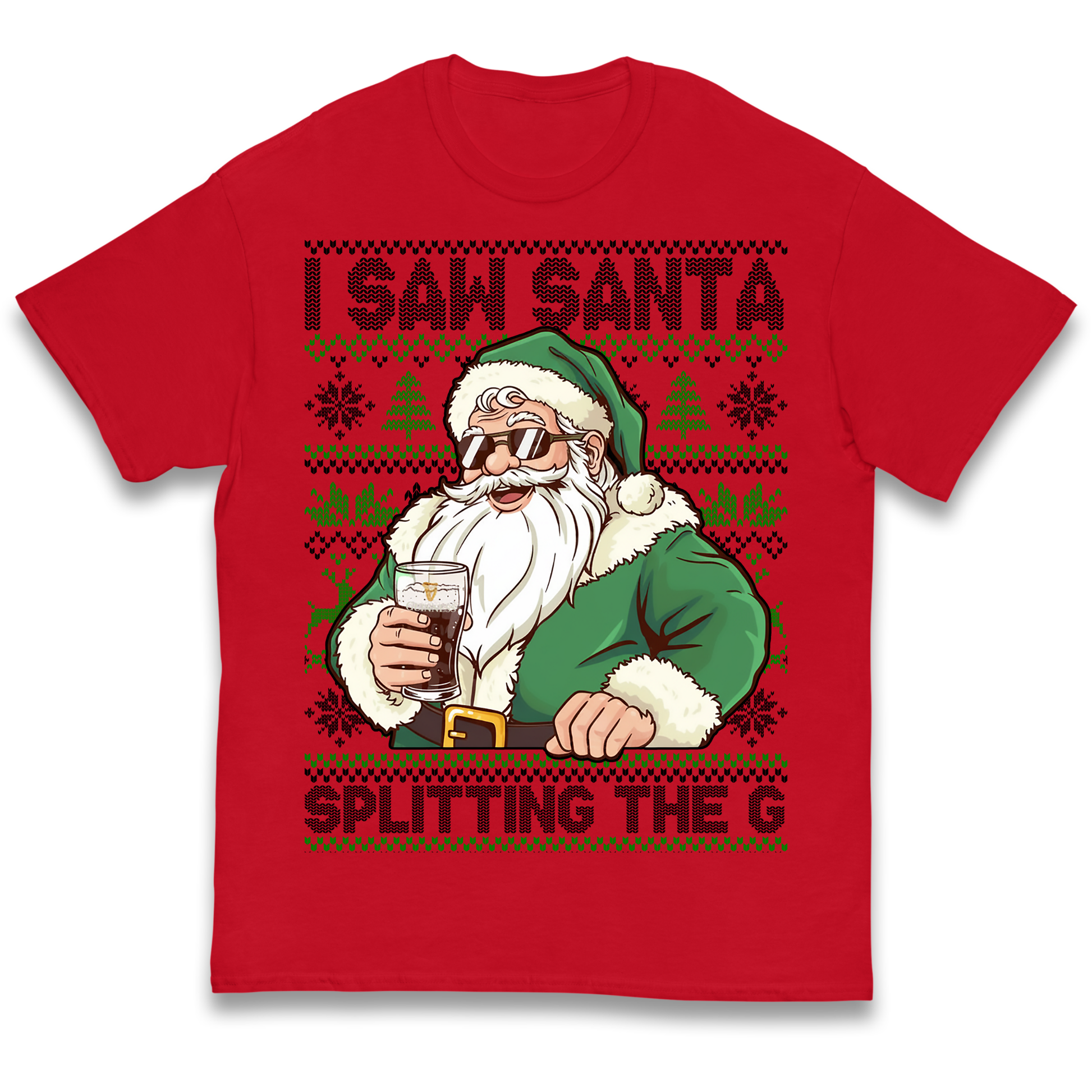 Santa Splitting The G Kids T Shirt