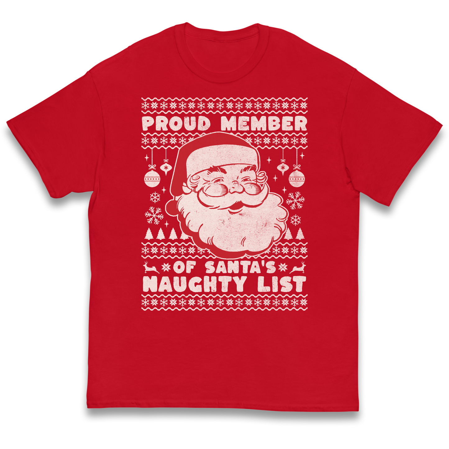 Proud Member Of Santas Naughty List Christmas kids t shirt