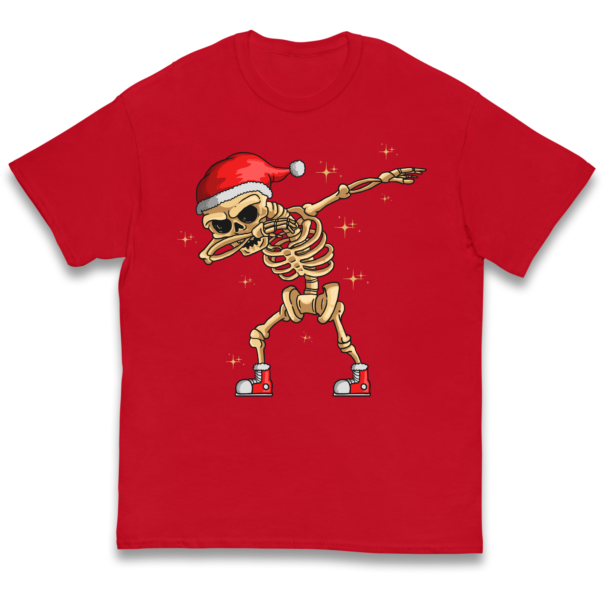 Santa Skellington Dabbing Christmas kids t shirt