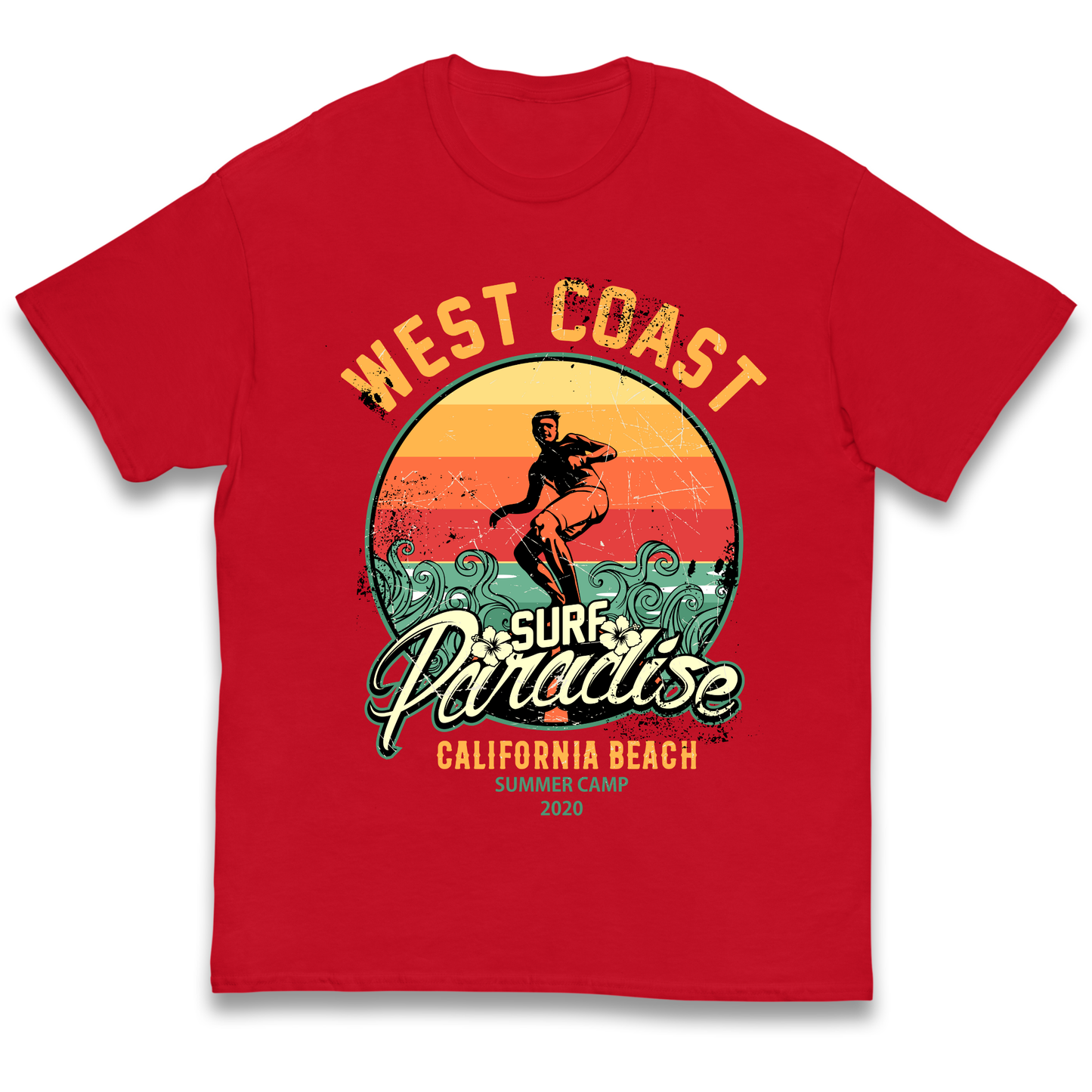 West Coast Surf Paradise kids t shirt