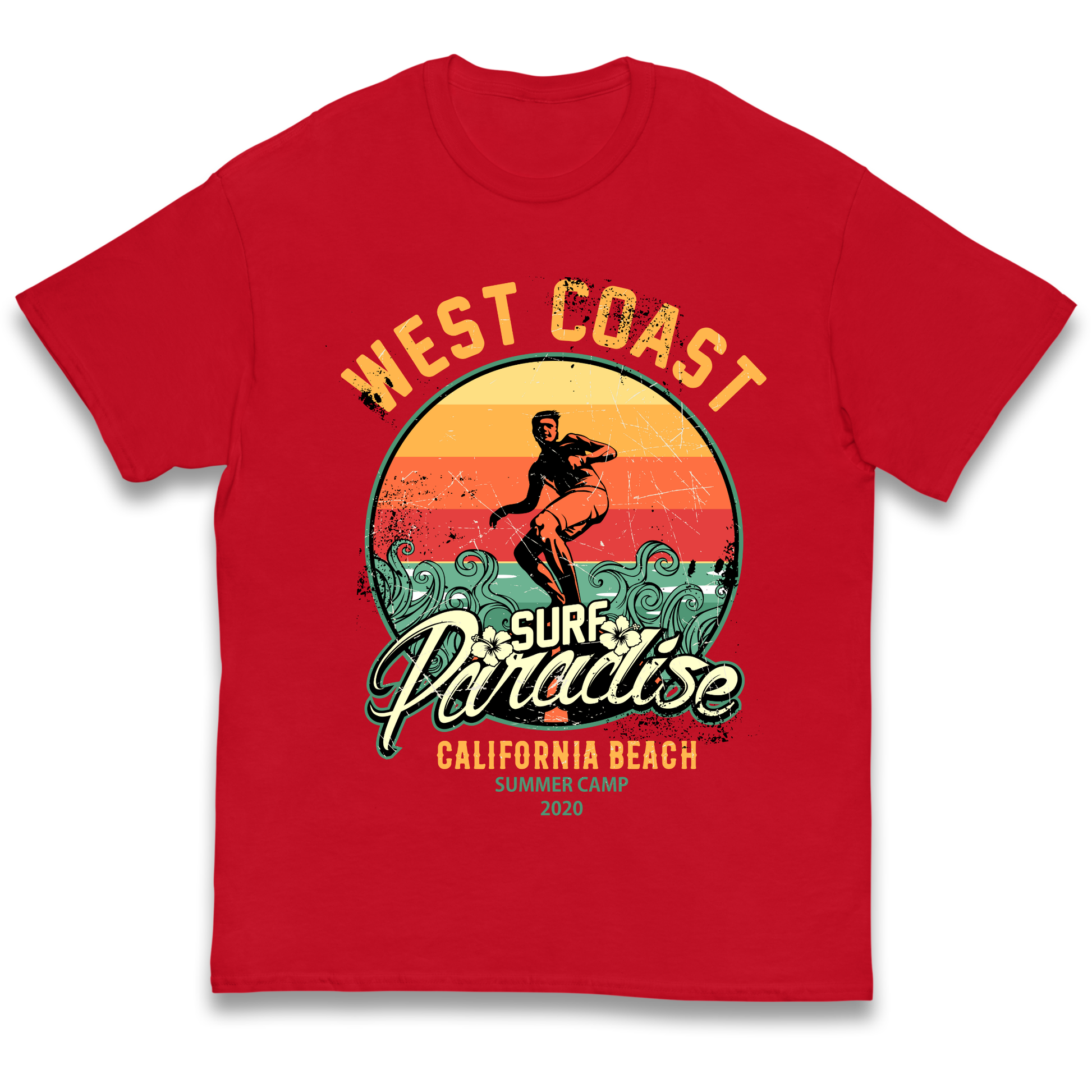West Coast Surf Paradise kids t shirt