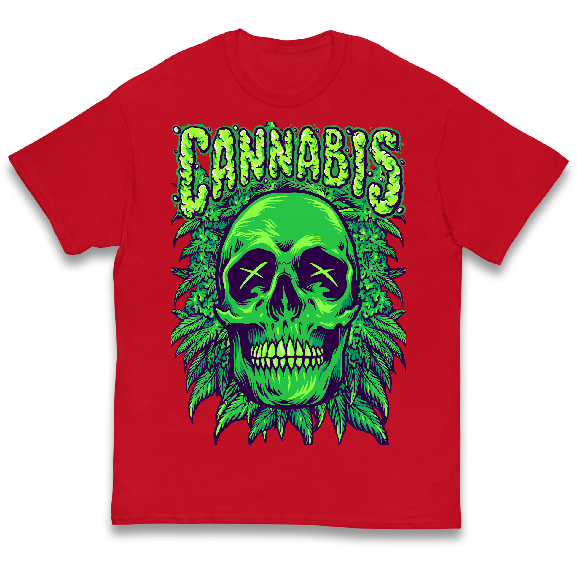 Cannabis Skull kids t shirt