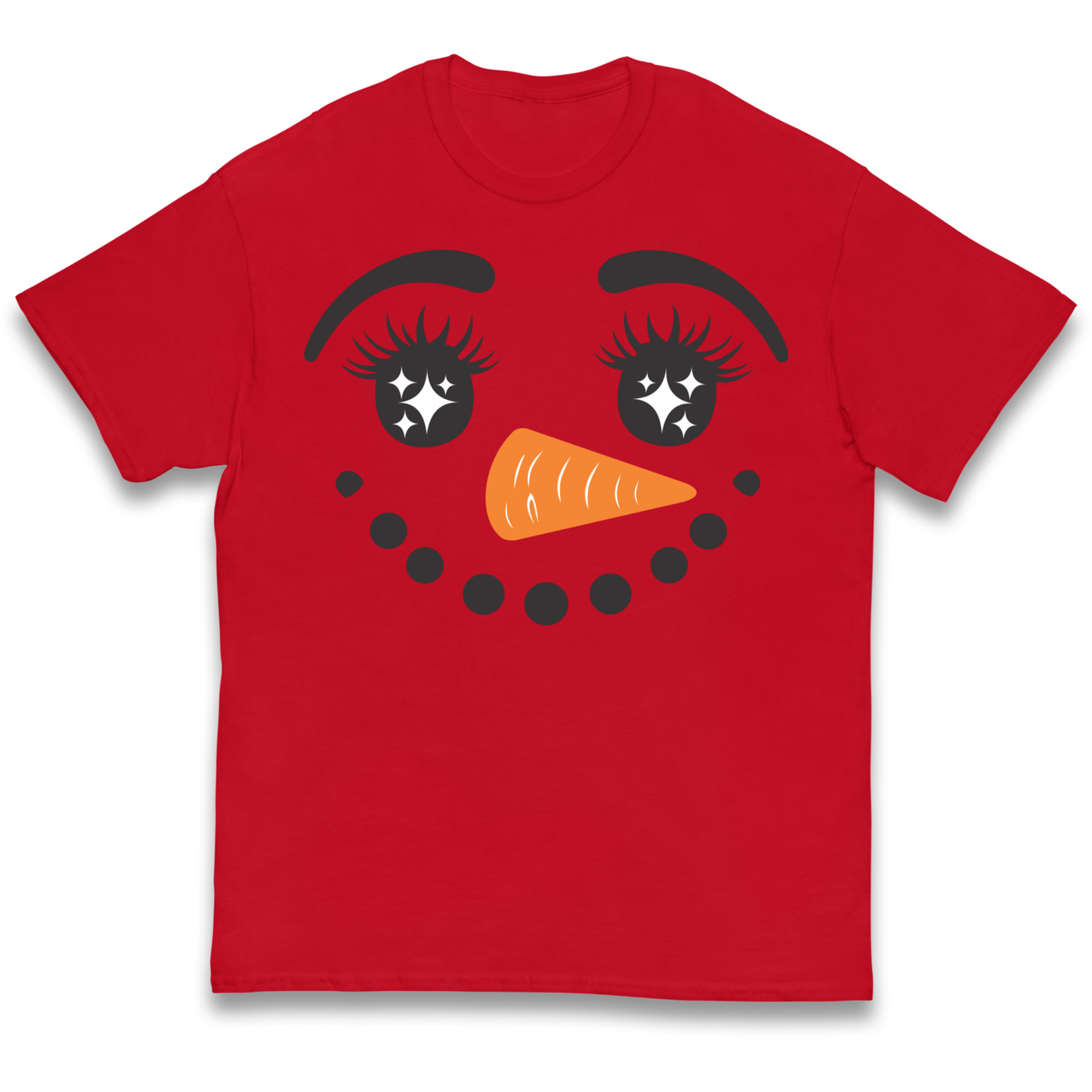 Snowman Face Christmas kids t shirt