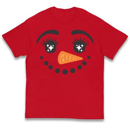 Snowman Face Christmas kids t shirt