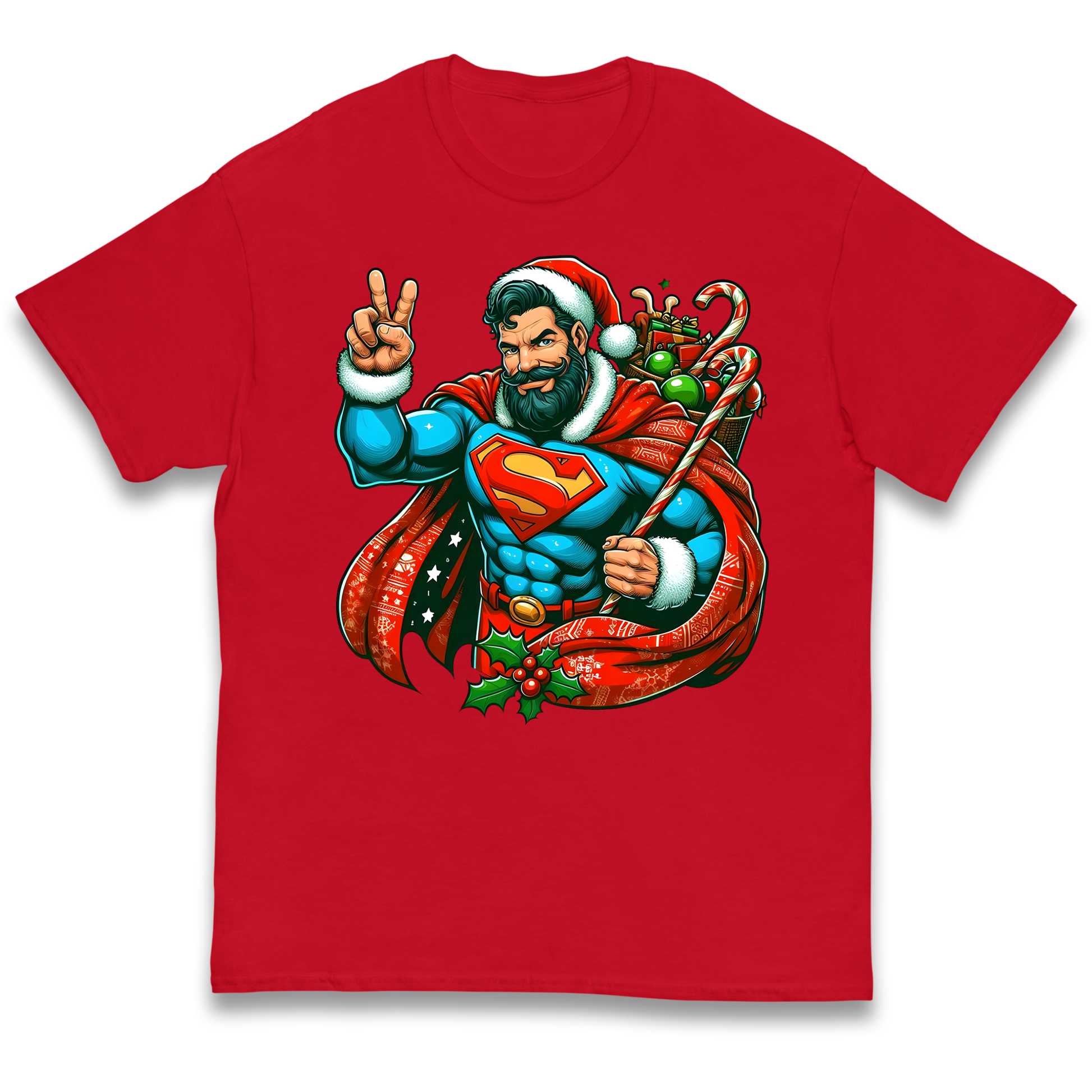 Superman Santa kids t shirt