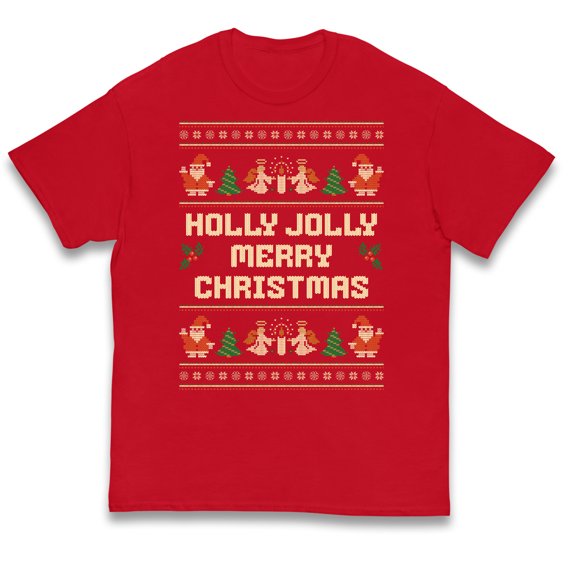Holly Jolly Merry Christmas kids t shirt