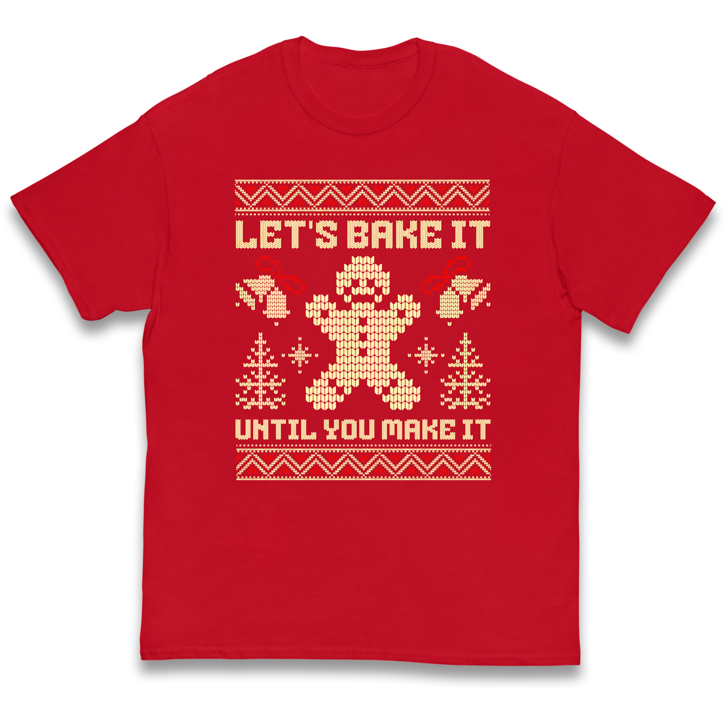 Lets Bake It Until You Make it Christmas kids t shirt