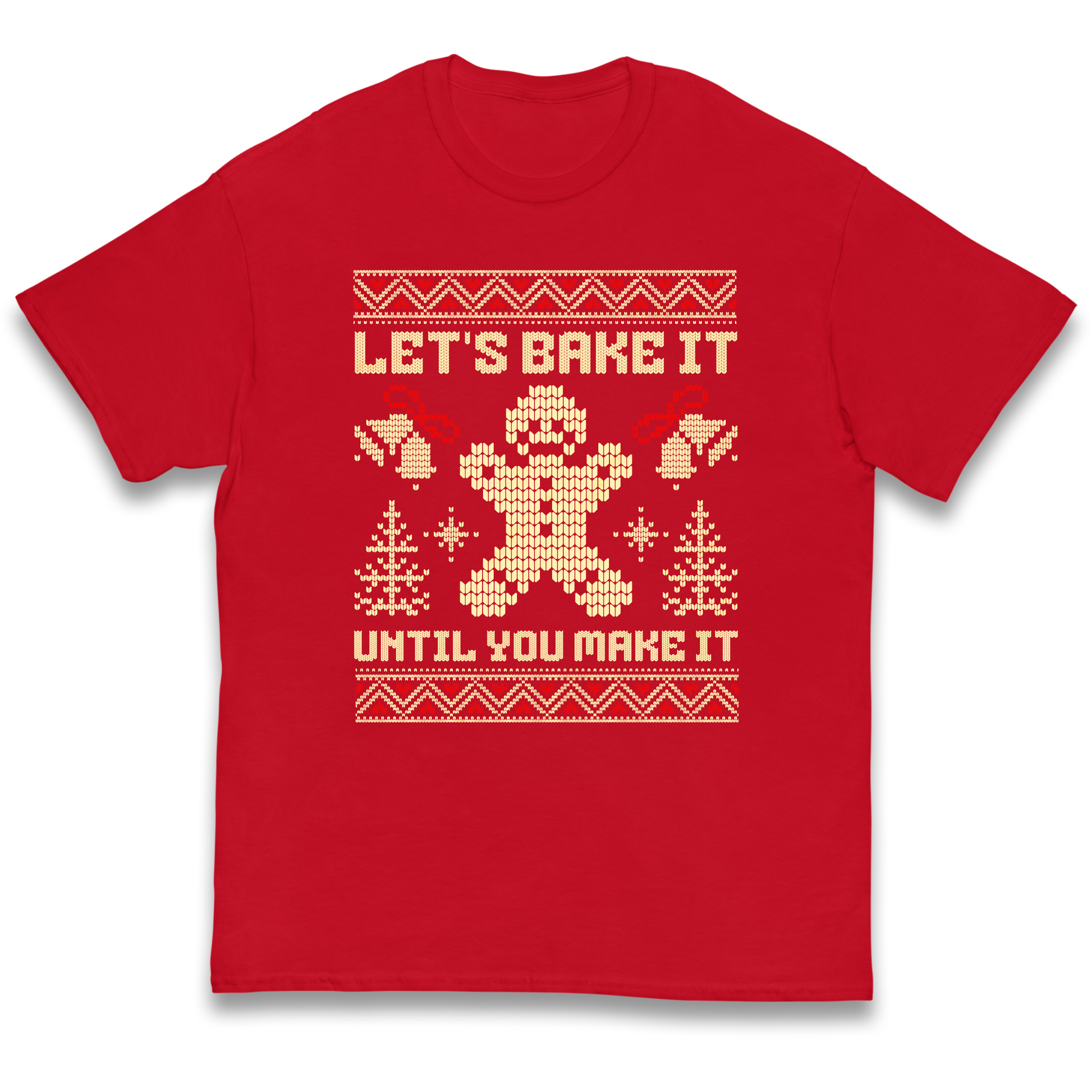 Lets Bake It Until You Make it Christmas kids t shirt