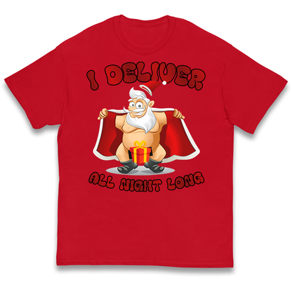 Santa Claus I Deliver All Night Long Christmas kids t shirt
