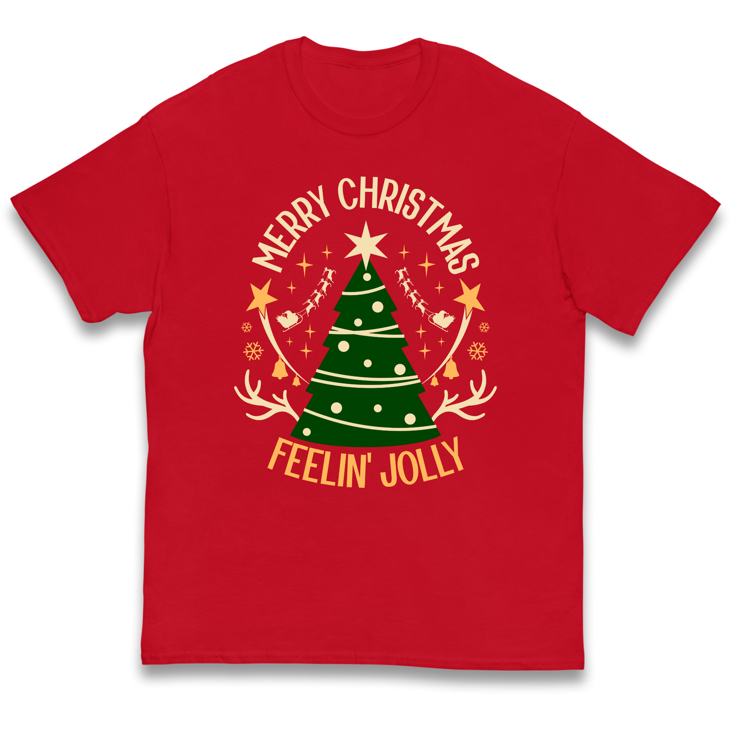 Merry Christmas Feeling Jolly Christmas kids t shirt