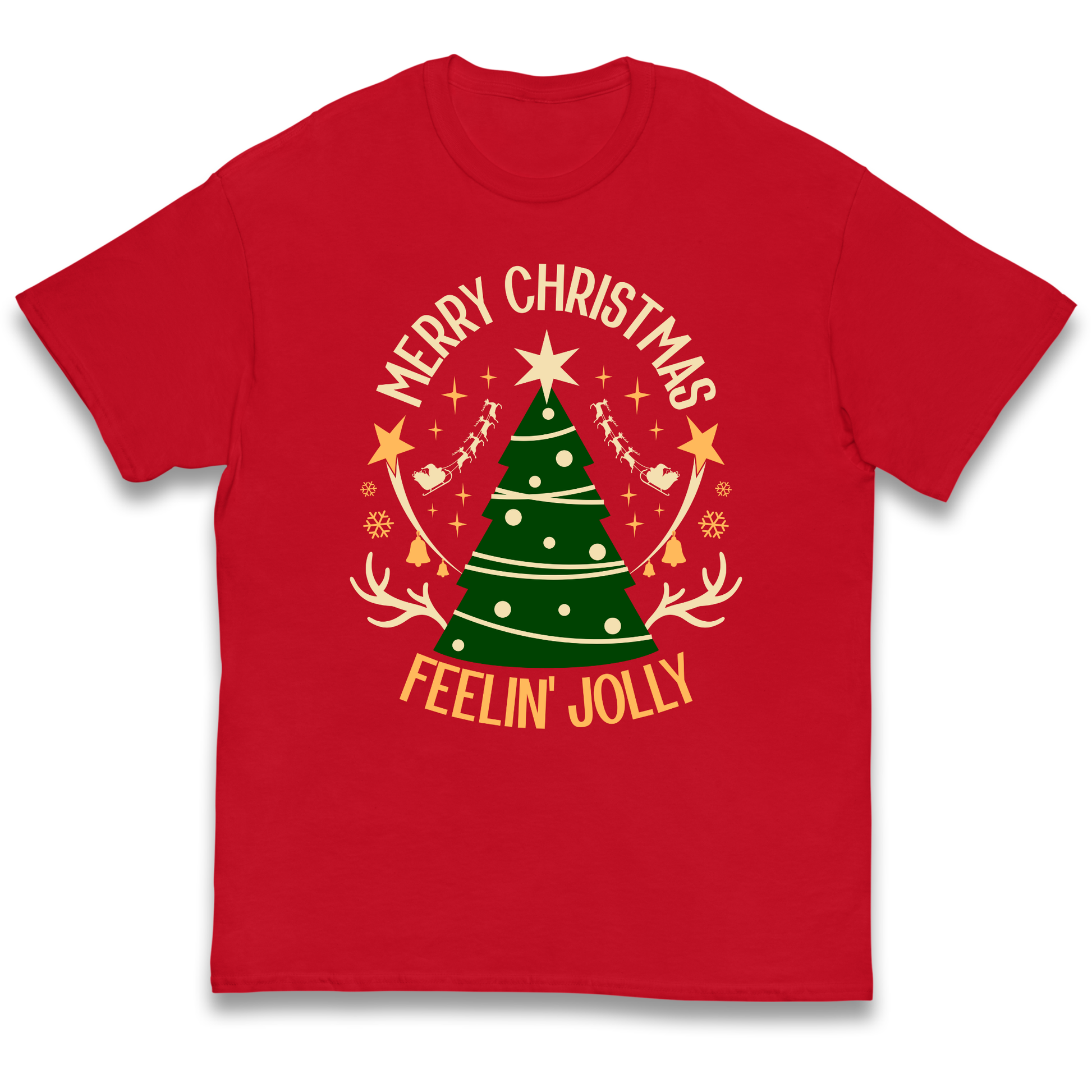 Merry Christmas Feeling Jolly Christmas kids t shirt