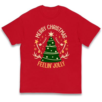Merry Christmas Feeling Jolly Christmas kids t shirt