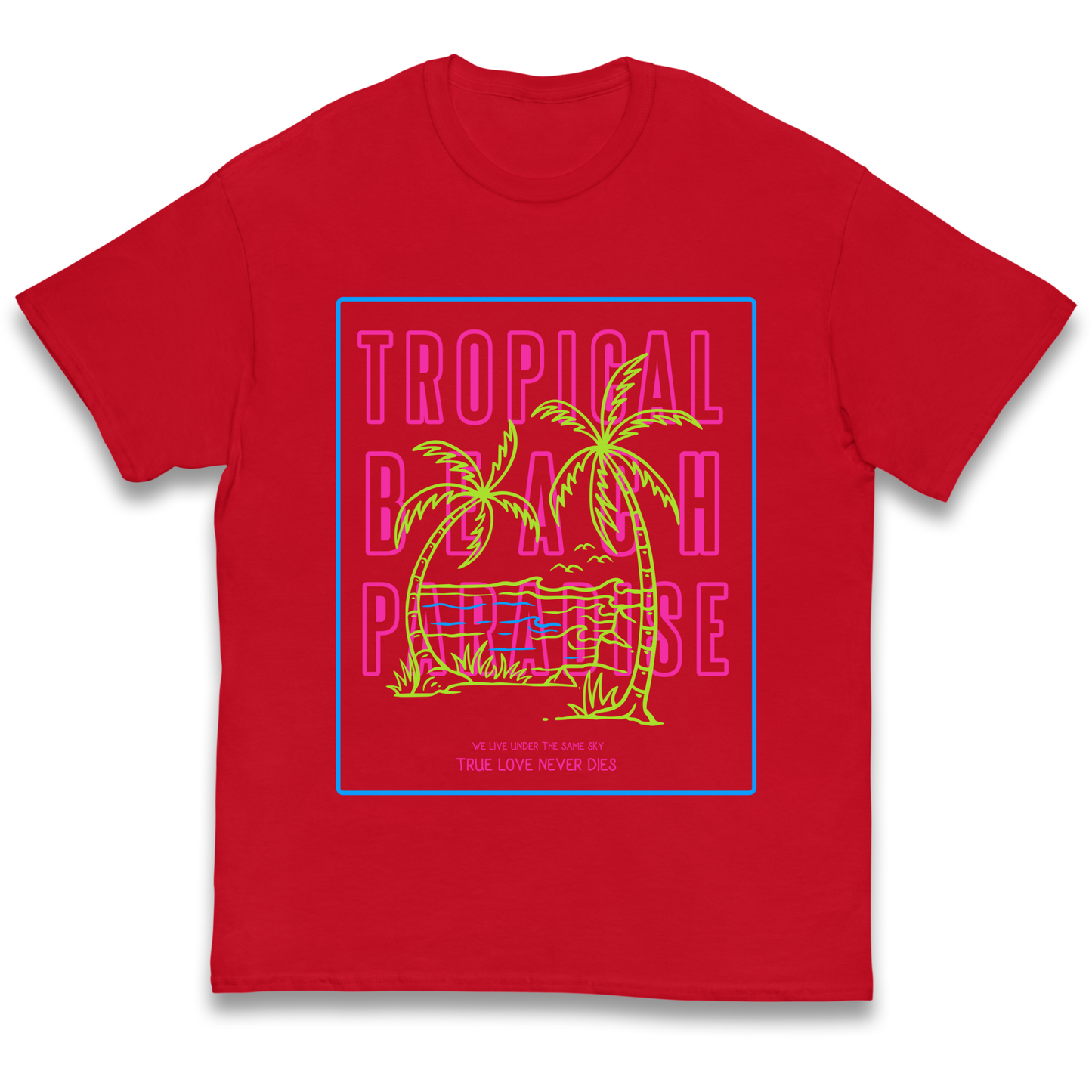 Tropical Beach Paradise kids t shirt