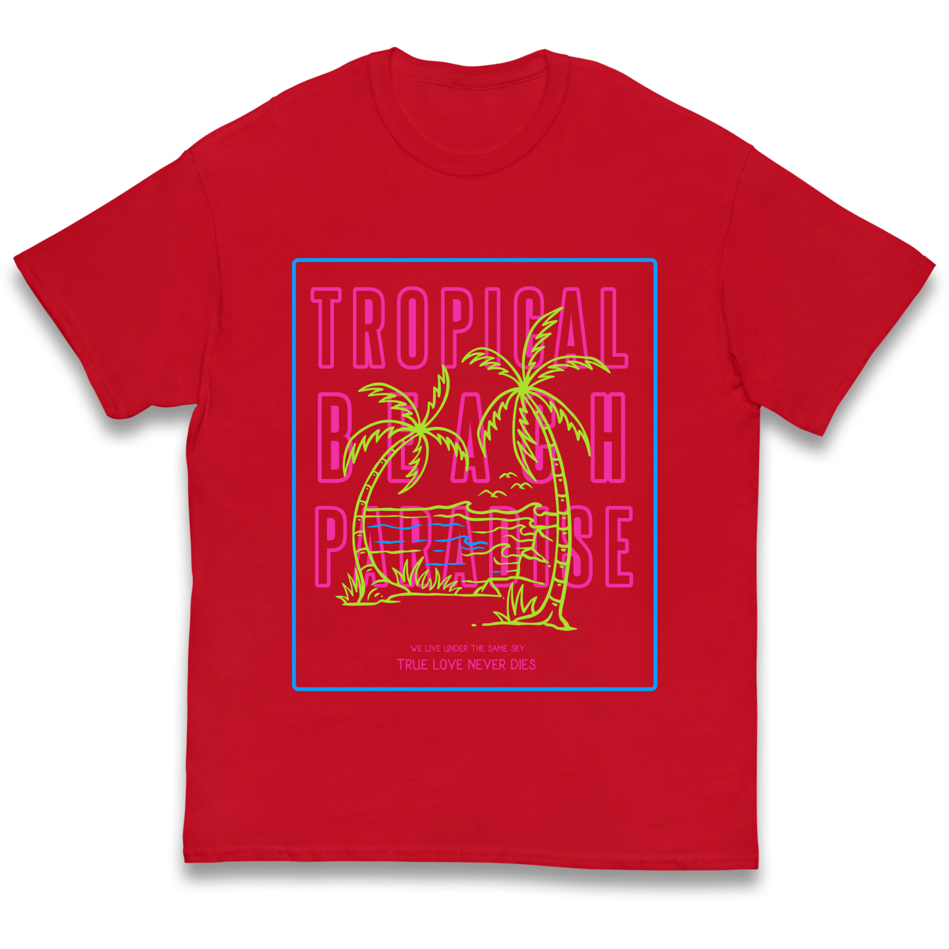 Tropical Beach Paradise kids t shirt