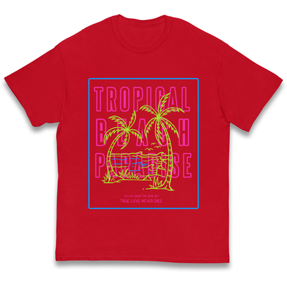 Tropical Beach Paradise kids t shirt