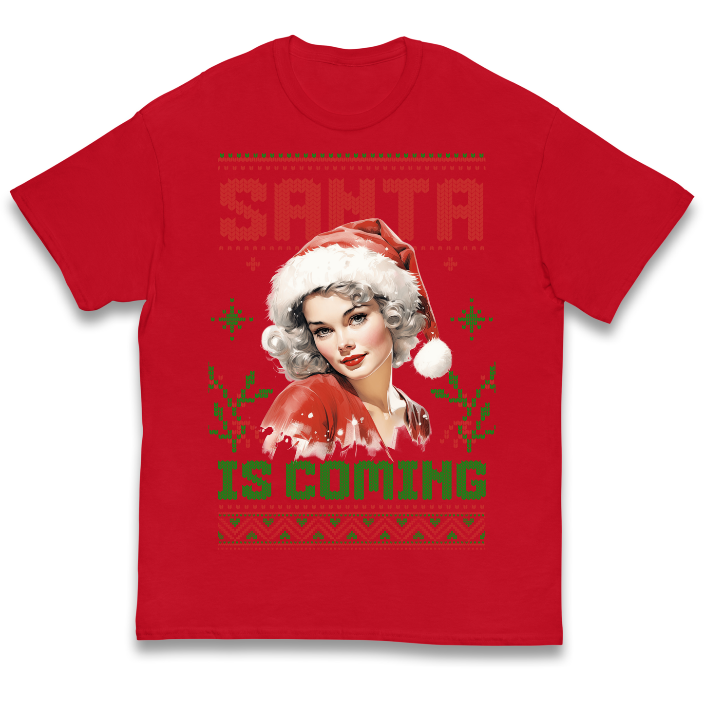 Santa is Coming Christmas kids t shirt