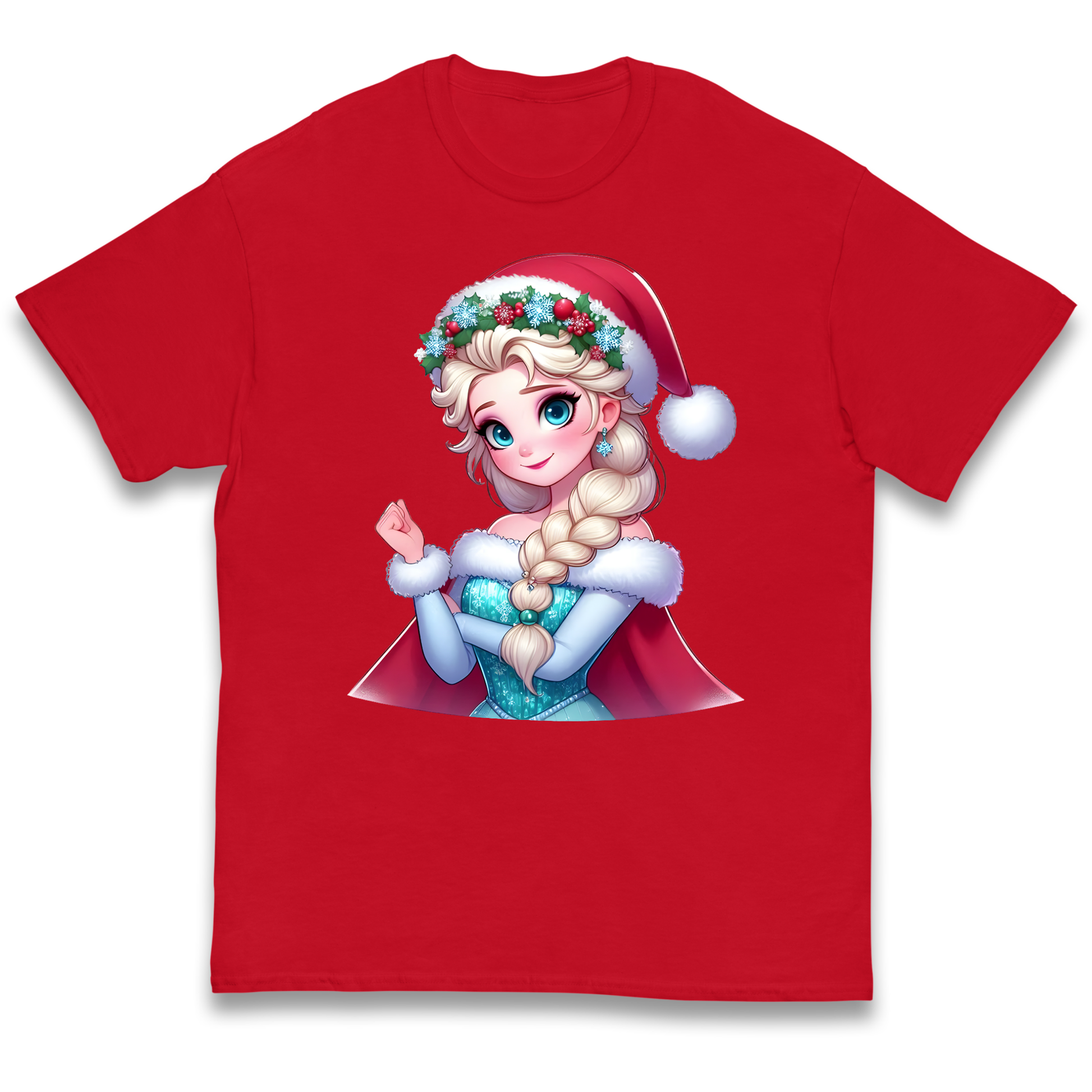 Elsa Frozen Santa kids t shirt