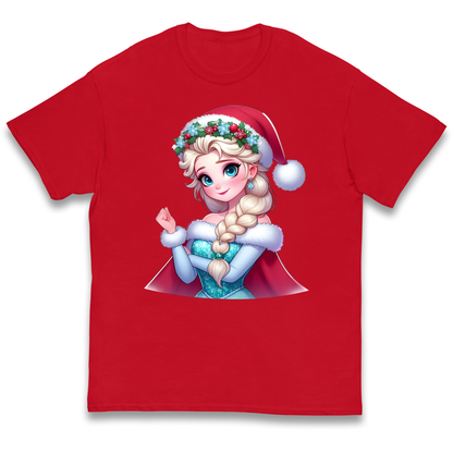 Elsa Frozen Santa kids t shirt