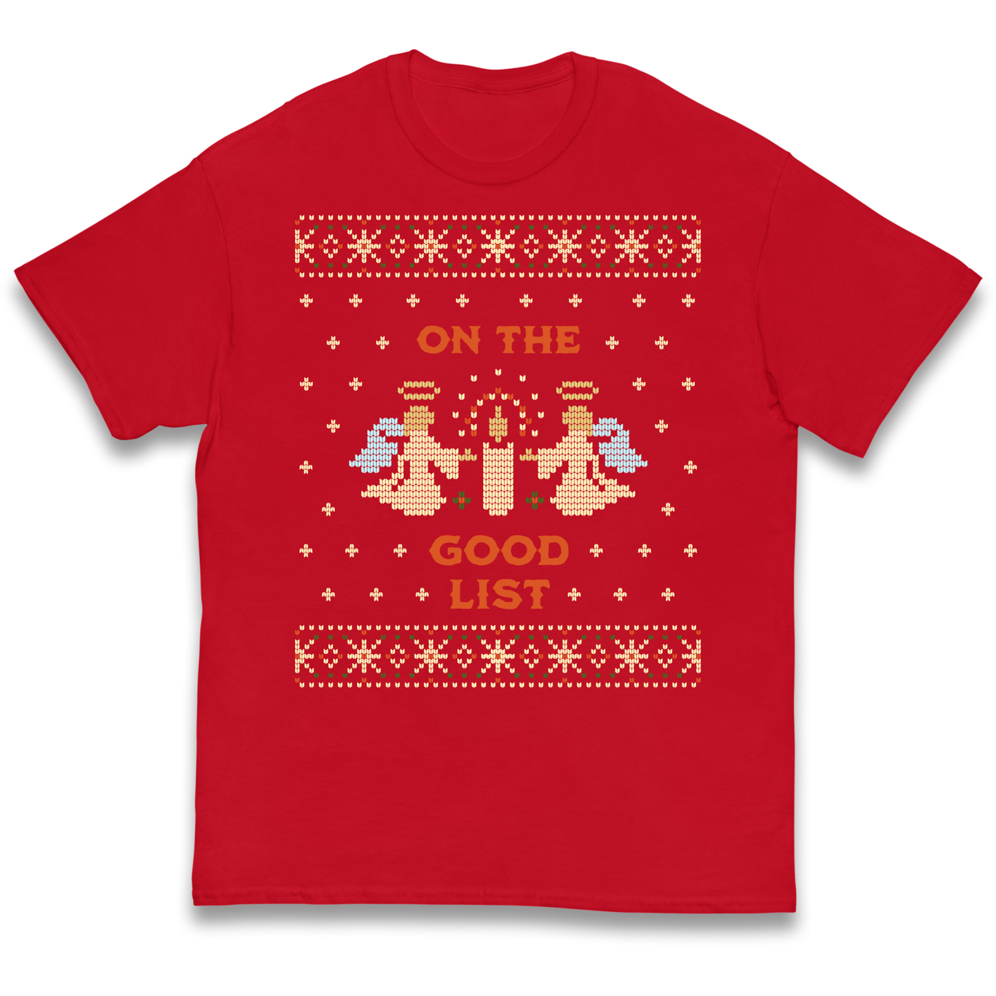 On The Good List Christmas kids t shirt