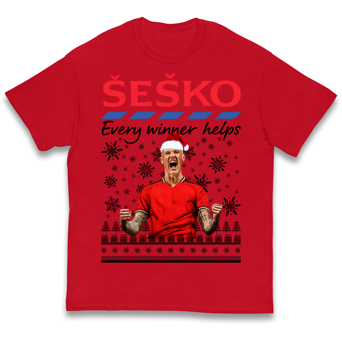 Benjamin Sesko Christmas Kids T Shirt
