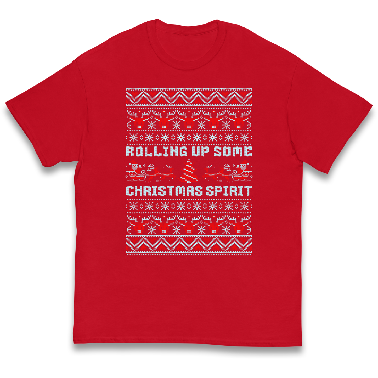 Rolling up Some Christmas Spirit kids t shirt