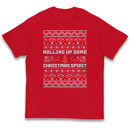 Rolling up Some Christmas Spirit kids t shirt