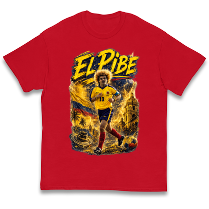 Carlos Valderrama Colombia Football Kids T Shirt