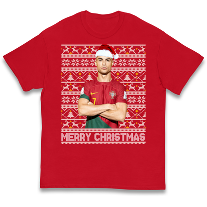 Merry Christmas Ronaldo kids t shirt
