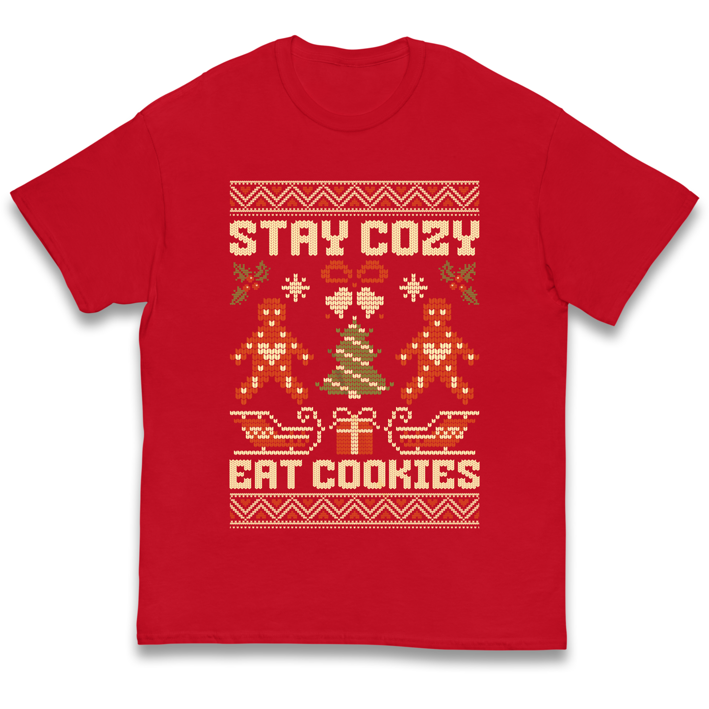 Stay Cozy Eat Cookies Christmas kids t shirt