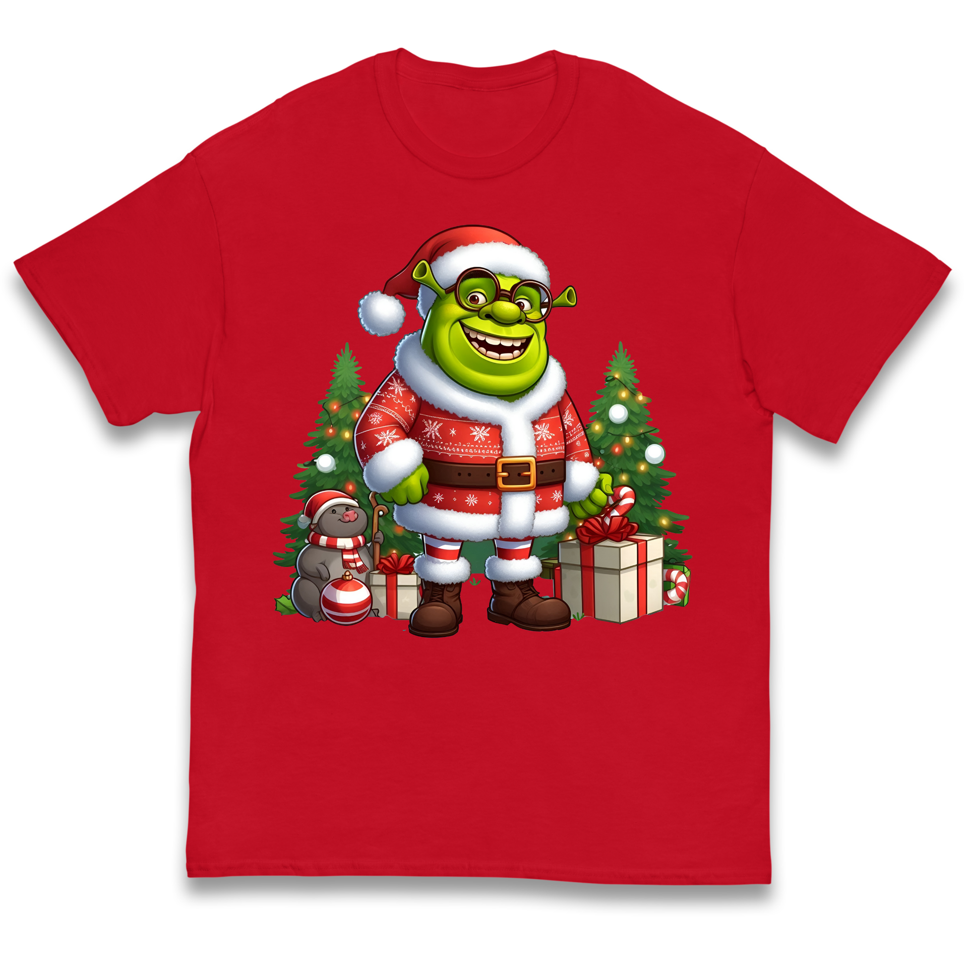 Shrek Santa Claus Presents kids t shirt