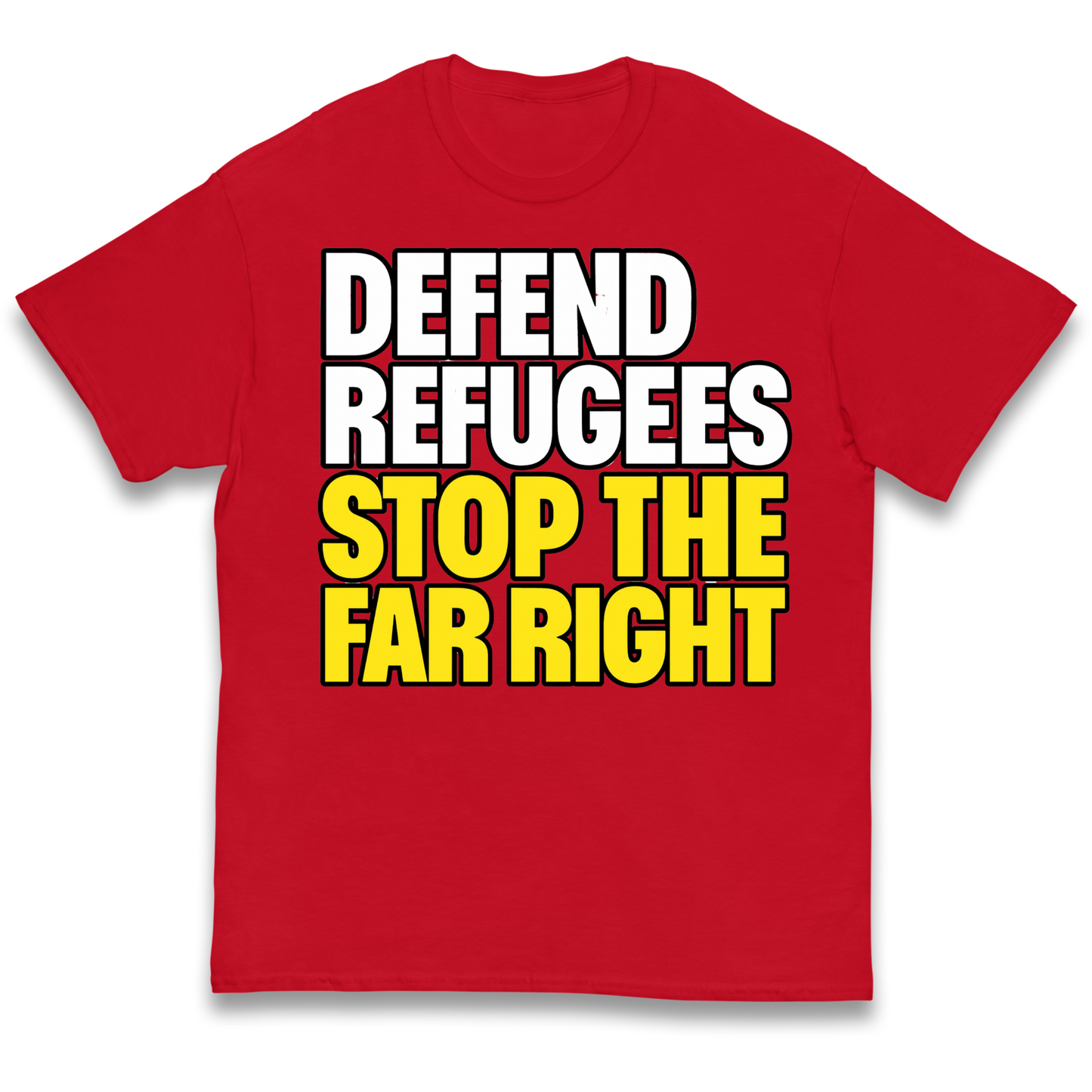 Defend Refugees Stop The Far Right kids t shirt